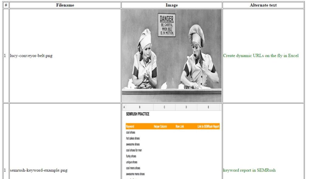 show all alt tags at once